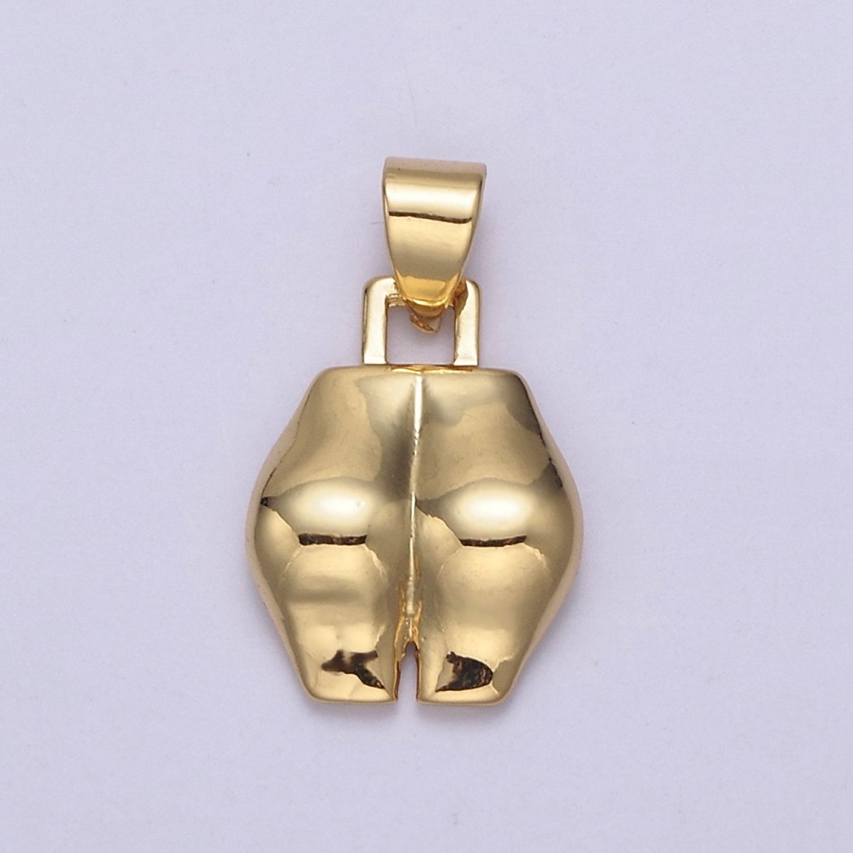 14k Gold Filled Bootylicous Booty Pendant // Butt Ass Charm //  La Femme Necklace Charm Jewelry N-557