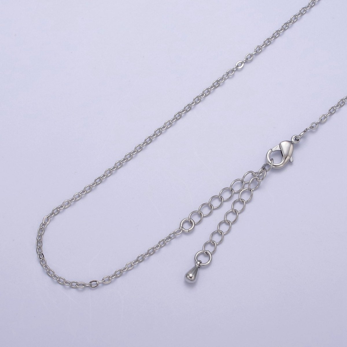 14k Gold Filled Cable Chain Necklace Dainty 1.3 mm Cable Link Chain Jewelry Making Women Necklace 15.5" w/ 2 " extender | WA-721 to WA-724 Clearance Pricing