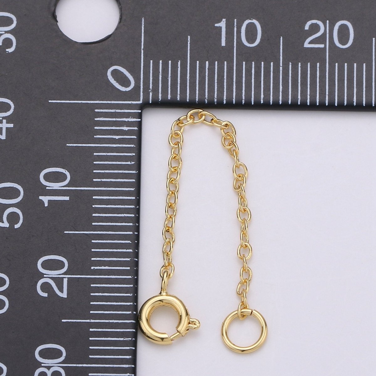 14K Gold Filled Chain Extender For Necklace Bracelet Wholesale Extensions & Extenders with spring clasp K-397