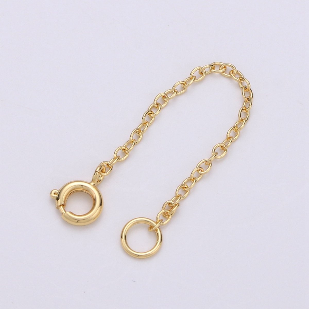 14K Gold Filled Chain Extender For Necklace Bracelet Wholesale Extensions & Extenders with spring clasp K-397
