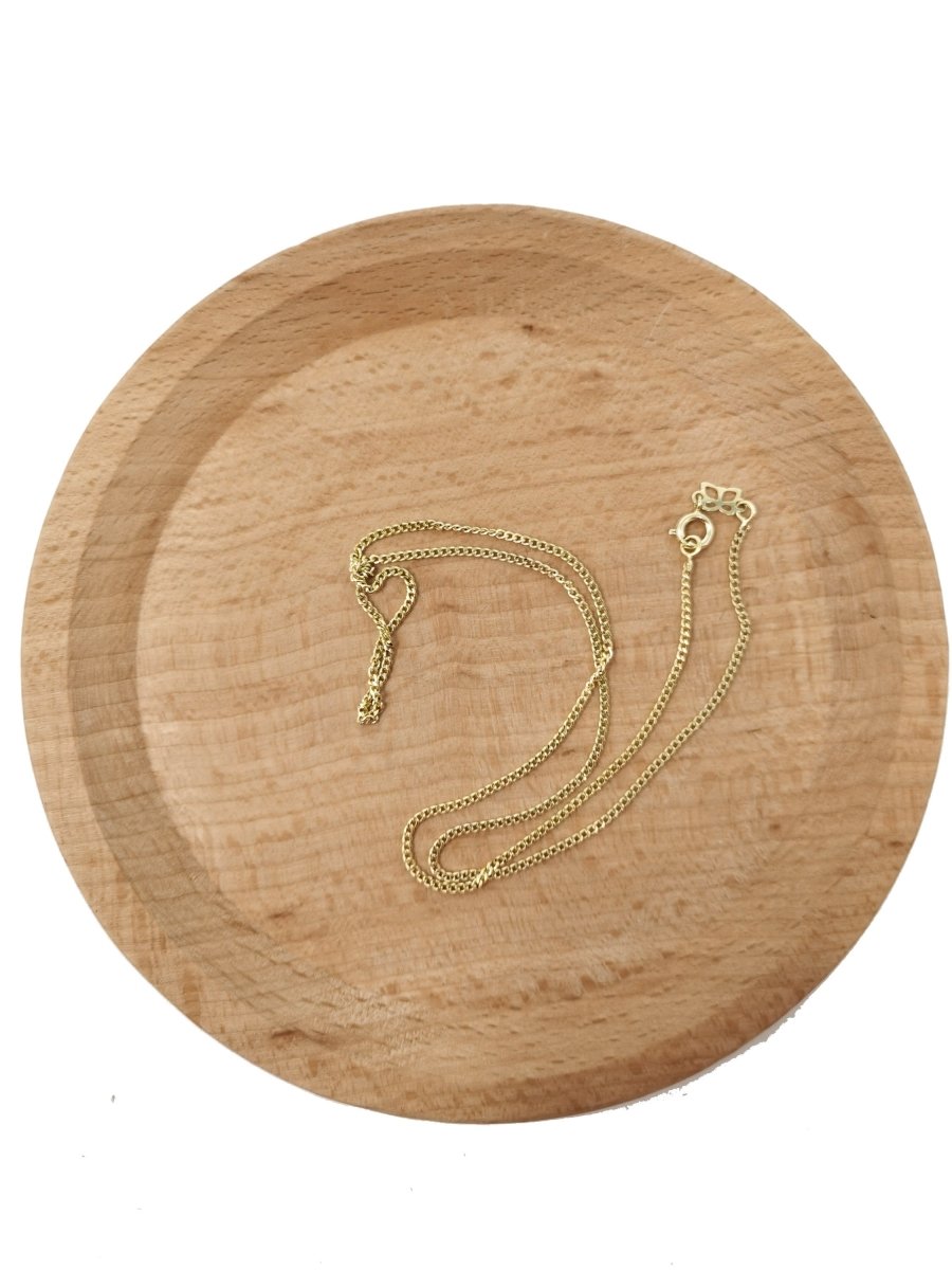 14K Gold Filled Curb Chain Necklace, 17.7 Inch Curb Finished Chain For Jewelry Making, Dainty 2mm Curb Necklace w/ Lobster Clasps | CN-560  Clearance Pricing