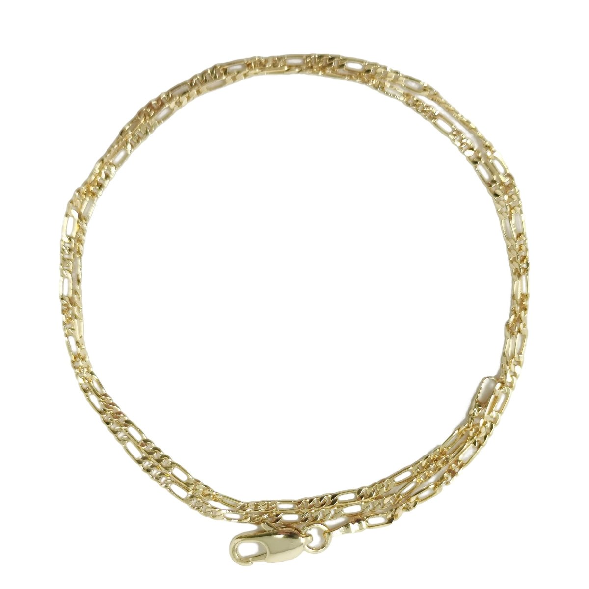 14K Gold Filled Figaro Chain Necklace, 17.8 Inches Figaro Necklace, 2mm Minimalist Gold Chain | CN-912