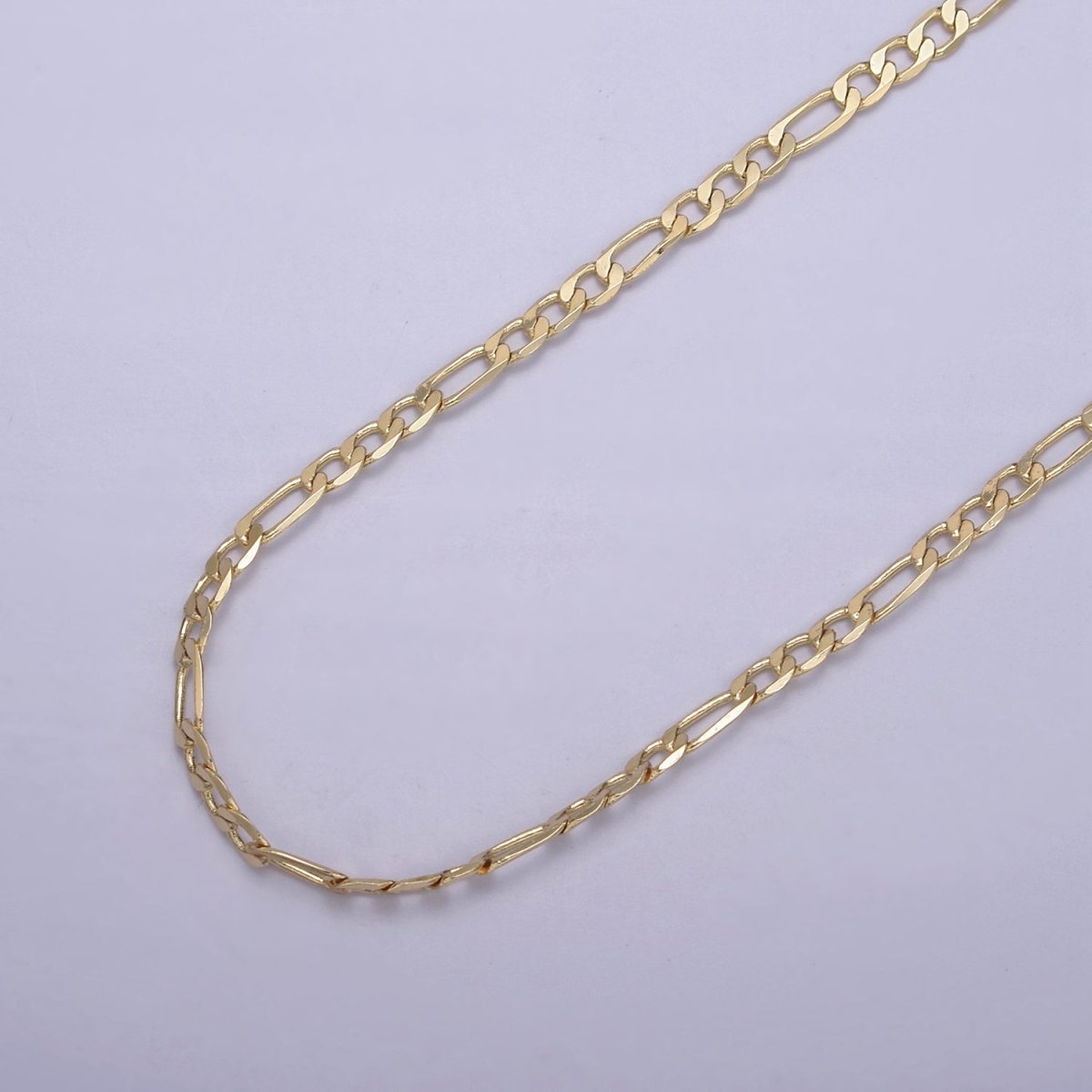 14K Gold Filled Figaro Necklace • Minimalist Necklace Chain • Unisex Figaro Chain • Figaro 18" 20" Chains Ready to Wear | WA-666 WA-676 Clearance Pricing