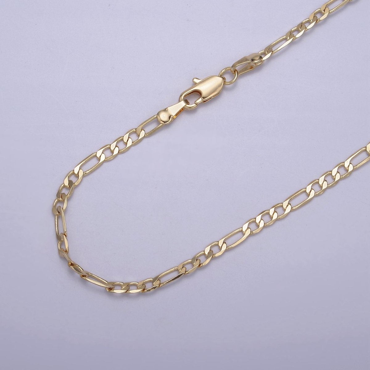 14K Gold Filled Figaro Necklace • Minimalist Necklace Chain • Unisex Figaro Chain • Figaro 18" 20" Chains Ready to Wear | WA-666 WA-676 Clearance Pricing