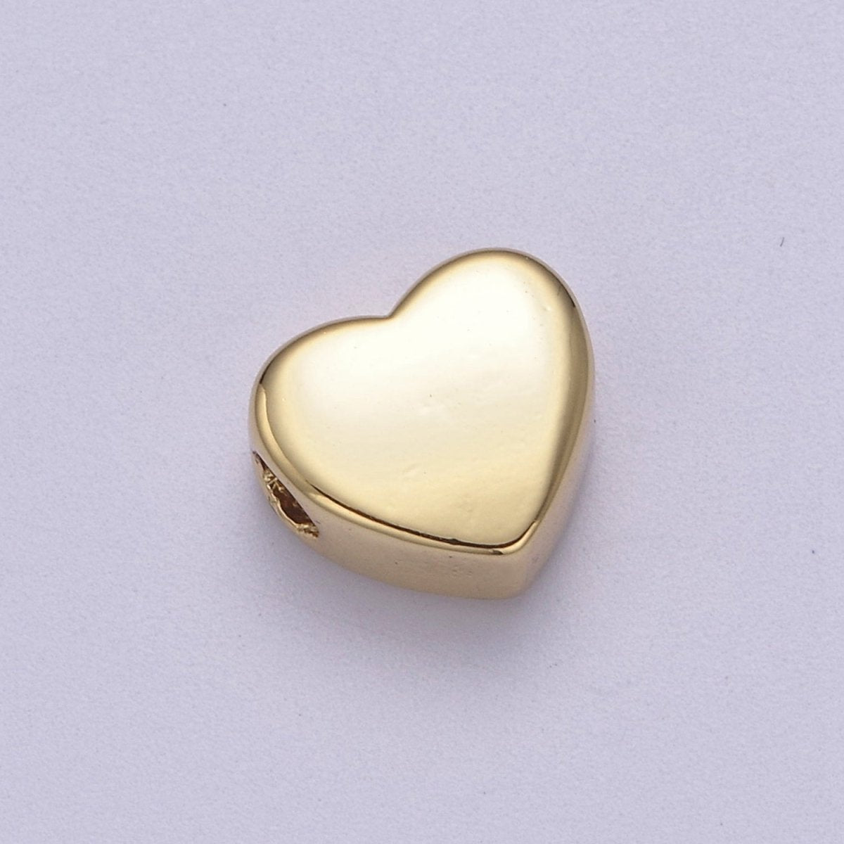 14K Gold Filled Heart Love Minimalist Hypoallergenic Spacer Beads | B-065
