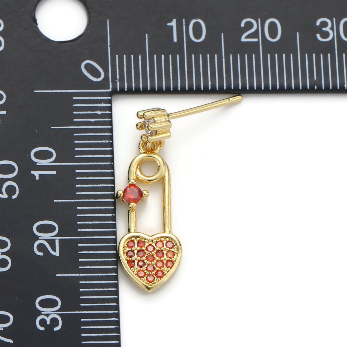 14k Gold Filled Heart Stud Earring, Earring Supplies for DIY Earring Jewelry,  Earring Supply DIY Findings, Perfect for DIY Earrings K-472