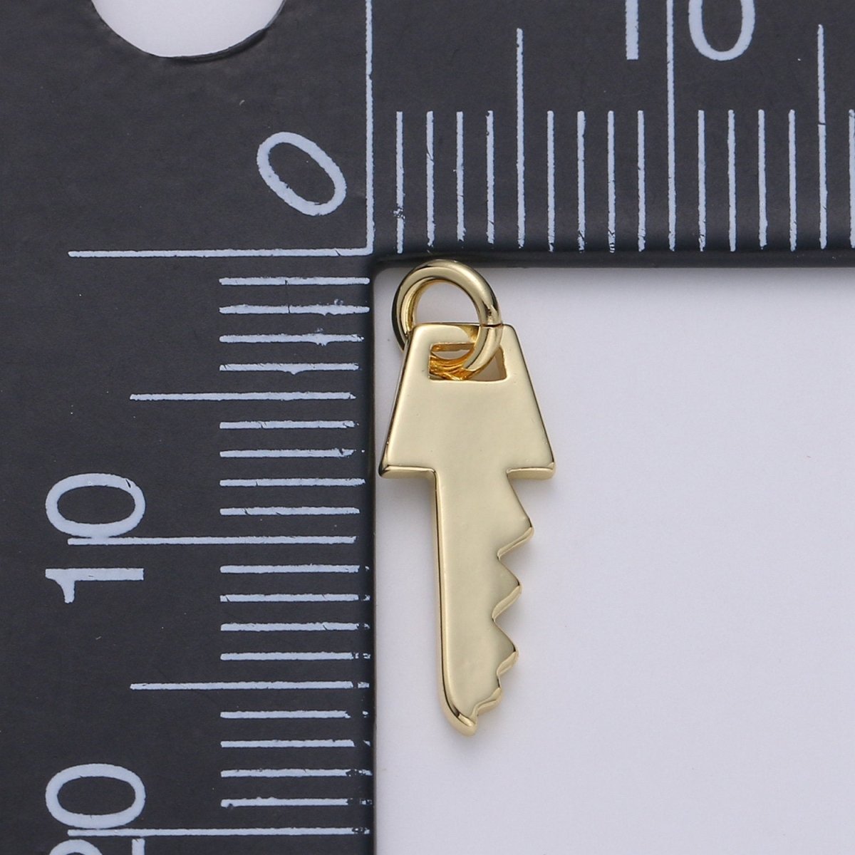 14k Gold Filled Key Pendant Charm, Dainty Key Pendant Charm, Gold Filled Lock Pendant, For Men Jewelry Making Supply D-634