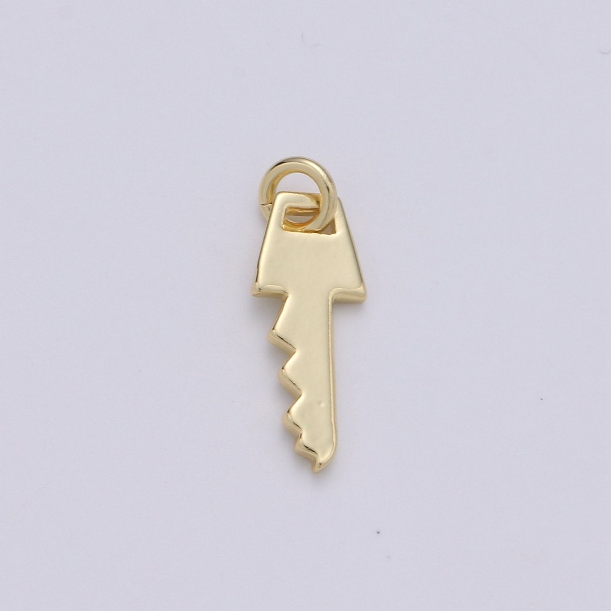 14k Gold Filled Key Pendant Charm, Dainty Key Pendant Charm, Gold Filled Lock Pendant, For Men Jewelry Making Supply D-634