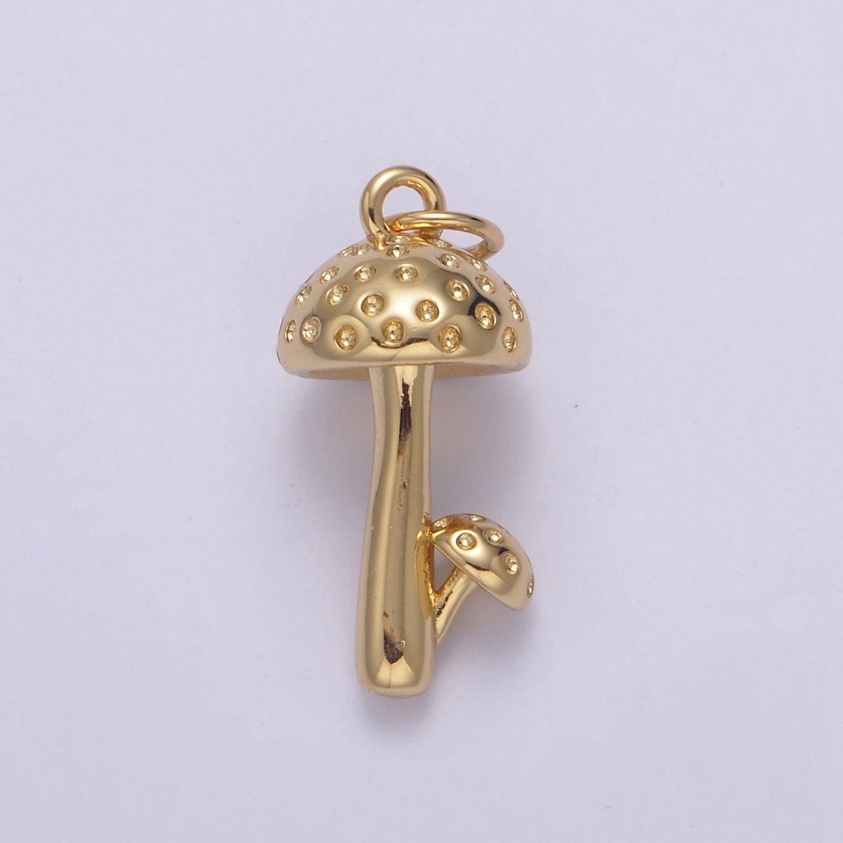 14k Gold Filled Mushroom Charms, Cute Mushroom Pendant, Tiny Gold Shroomie Charms N-749