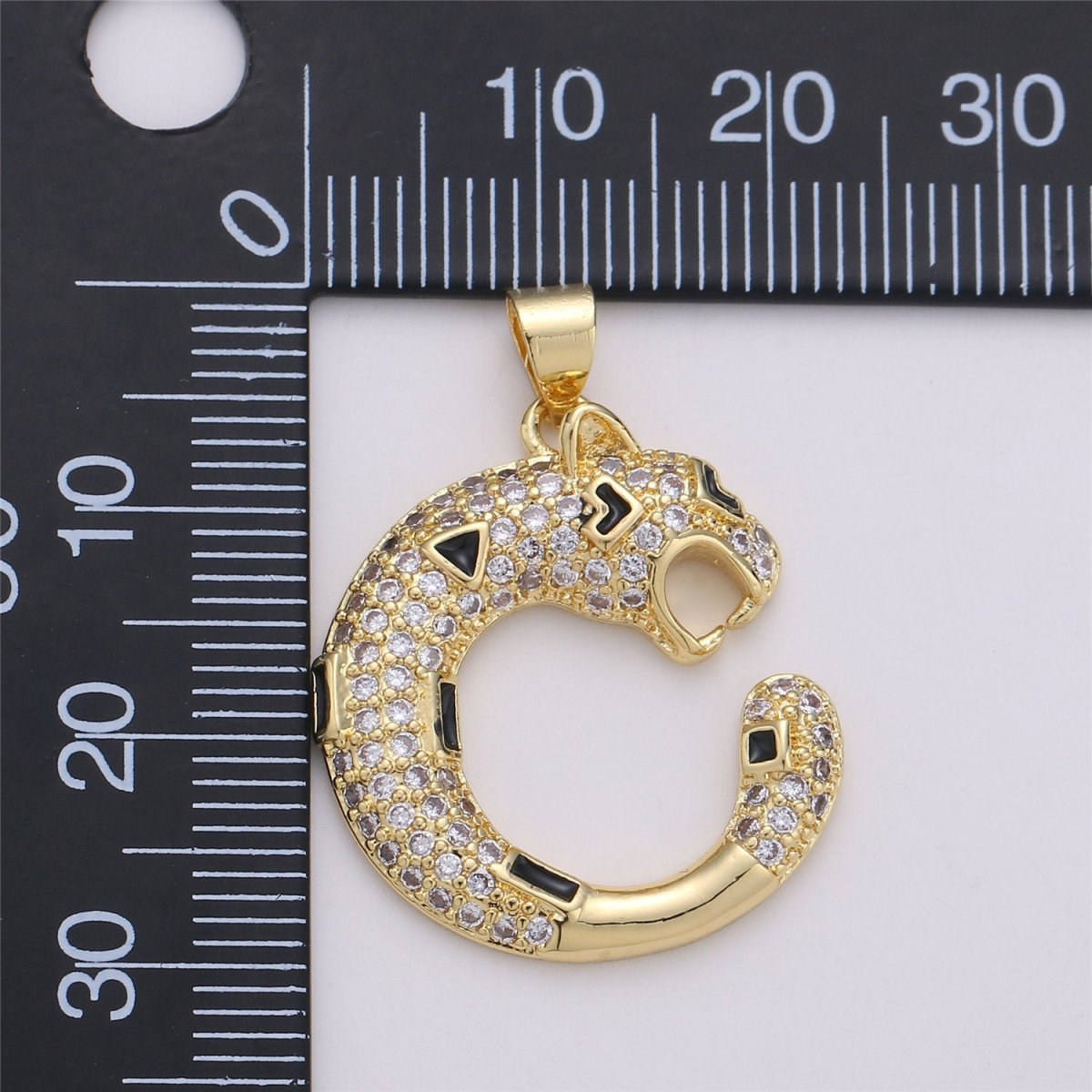 14k Gold Filled Ouroboros Pendant, Snake Pendant, Ouroboros Charm, Snake Charm, Micro Pave Ouroboros Jewelry, Snake Jewelry, Serpent Charm I-616