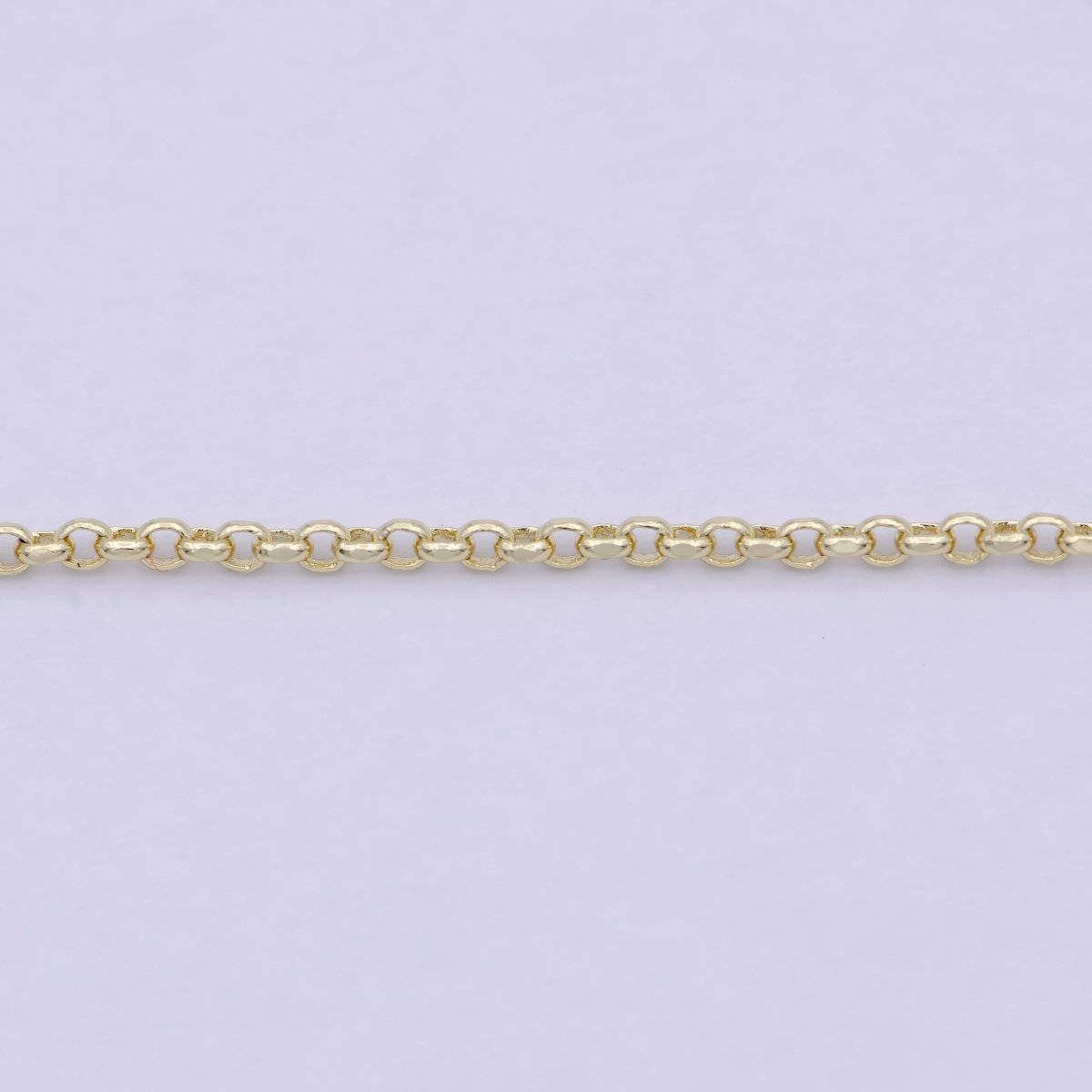 14K Gold Filled Rolo Chain Necklace, 17.7 Inch Rolo Chain Necklace, Dainty 1.4mm Link Necklace w/ Lobster Clasp | WA-812 Clearance Pricing