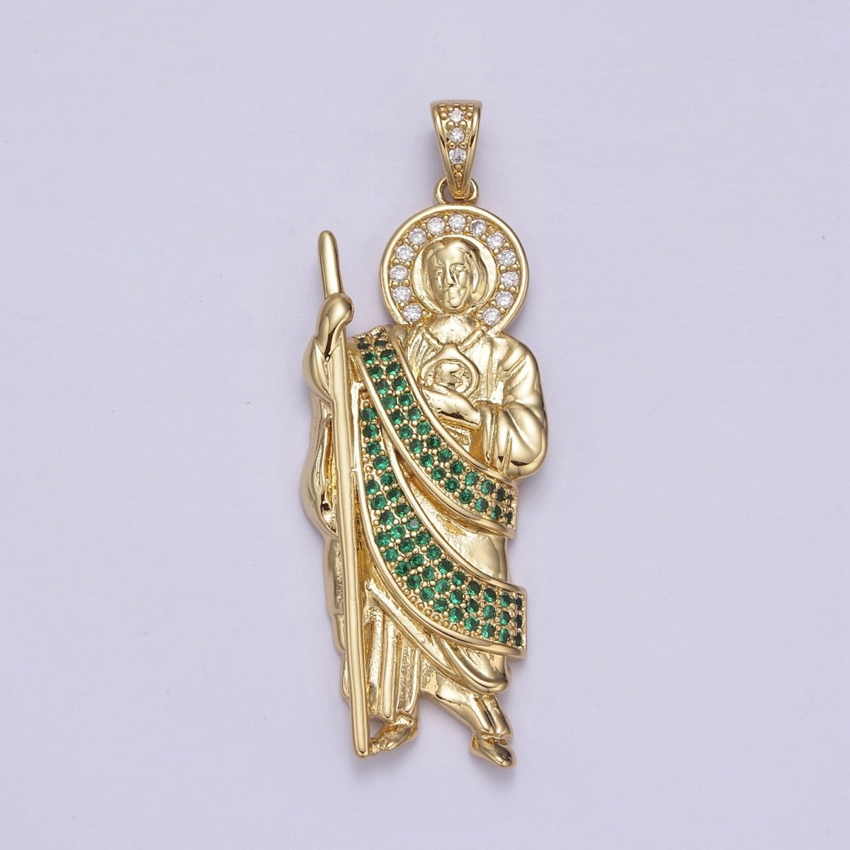 14k Gold Filled Saint Jude Necklace ~San Judas Tadeo Cadena~ Religious Saint Jude~ Grandiosa Cadena de San Judas N-552 - N-554