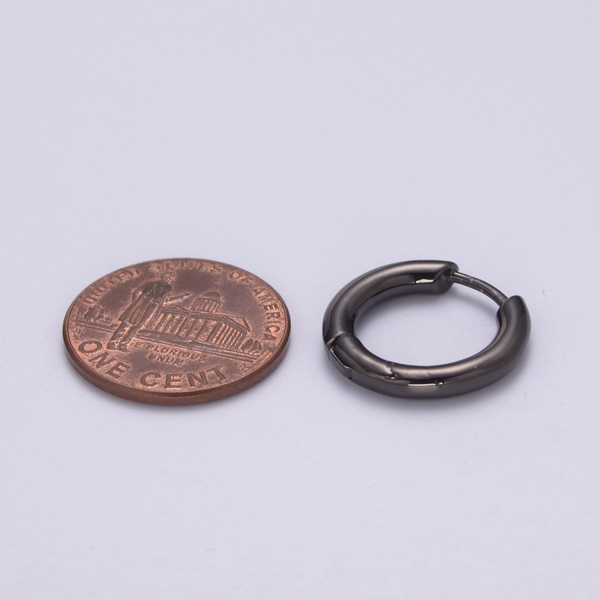 14K Gold Filled Thick Huggie Hoop, Small Hoop, Tiny Hoop Earrings, Gold Thick Huggie Hoop Earrings, Simple Thick Huggie Hoop, Daily earring T-246 ~ T-249