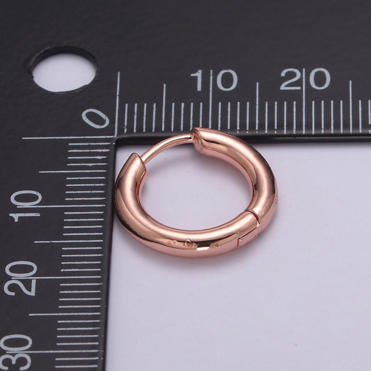 14K Gold Filled Thick Huggie Hoop, Small Hoop, Tiny Hoop Earrings, Gold Thick Huggie Hoop Earrings, Simple Thick Huggie Hoop, Daily earring T-246 ~ T-249