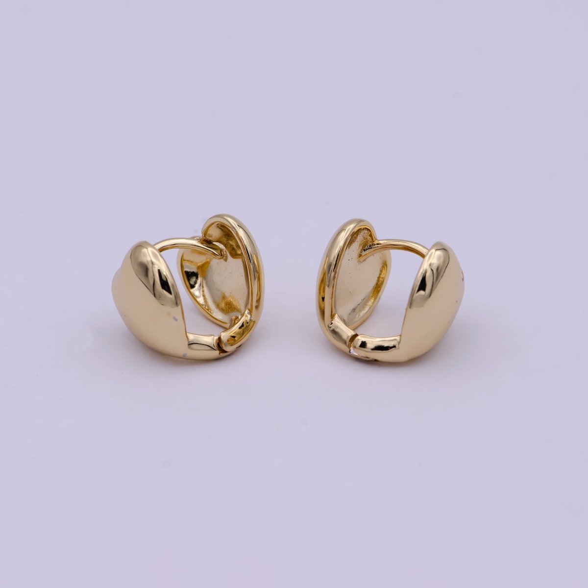 14K Gold Filled Tiny 12mm Heart Stud Earring For Valentine | T-271