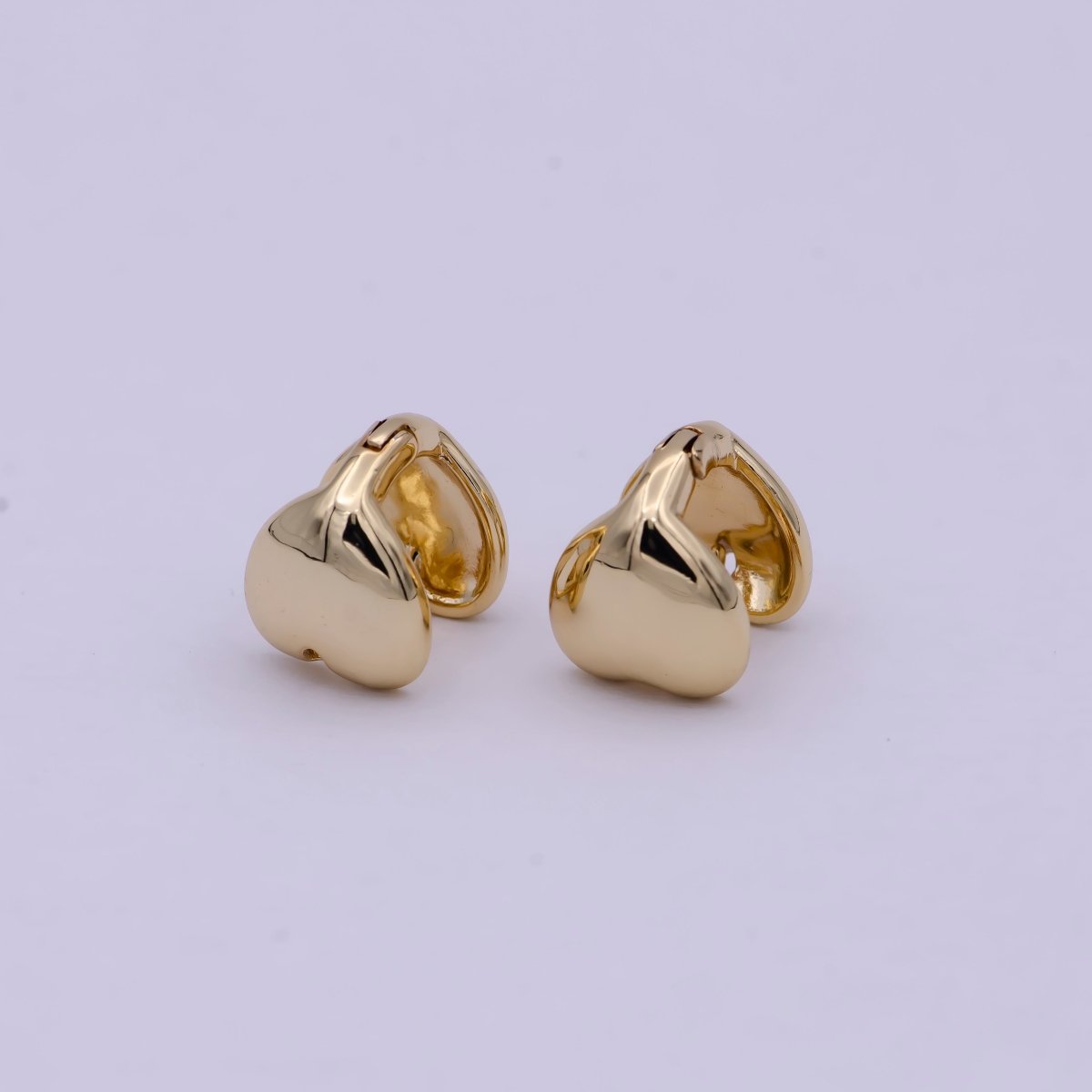 14K Gold Filled Tiny 12mm Heart Stud Earring For Valentine | T-271