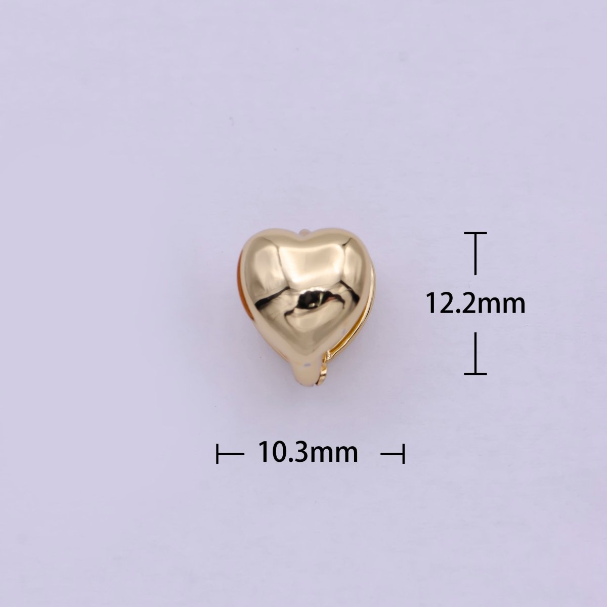 14K Gold Filled Tiny 12mm Heart Stud Earring For Valentine | T-271