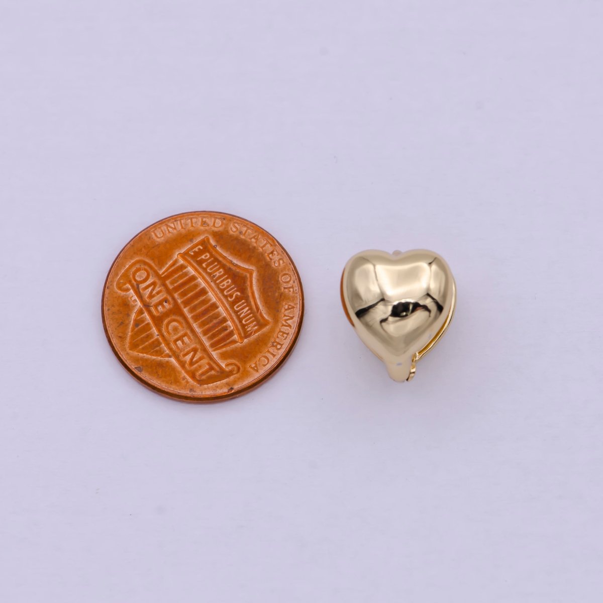 14K Gold Filled Tiny 12mm Heart Stud Earring For Valentine | T-271