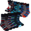15 paires : chaussettes fantaisie à motifs en parquet pour hommes
