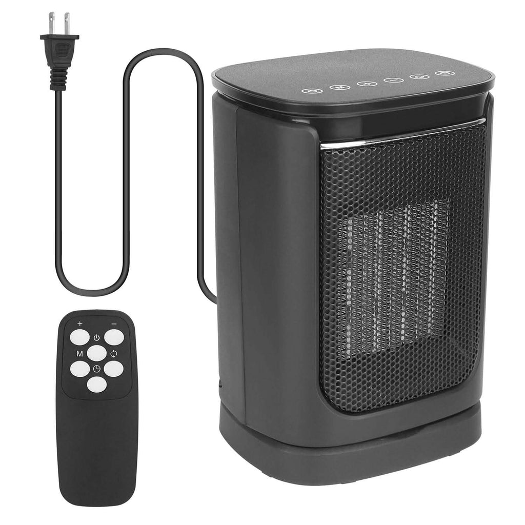 Radiateur Soufflant Électrique Céramique 1500W avec 3 Modes, Télécommande, Affichage Numérique