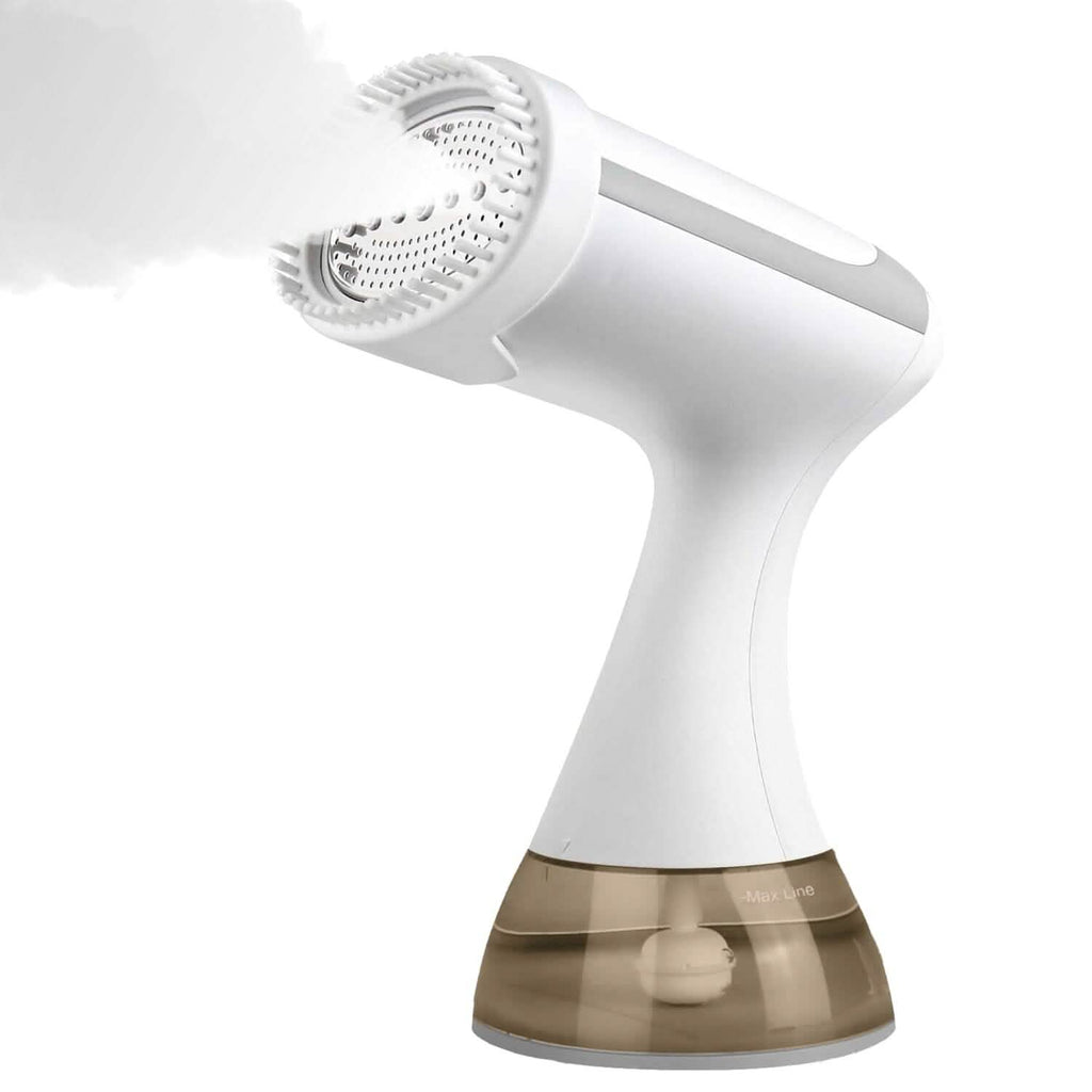 Défroisseur Vapeur Portable 1500W avec Brosse Anti-Peluche et Réservoir d'Eau Amovible de 350 ml