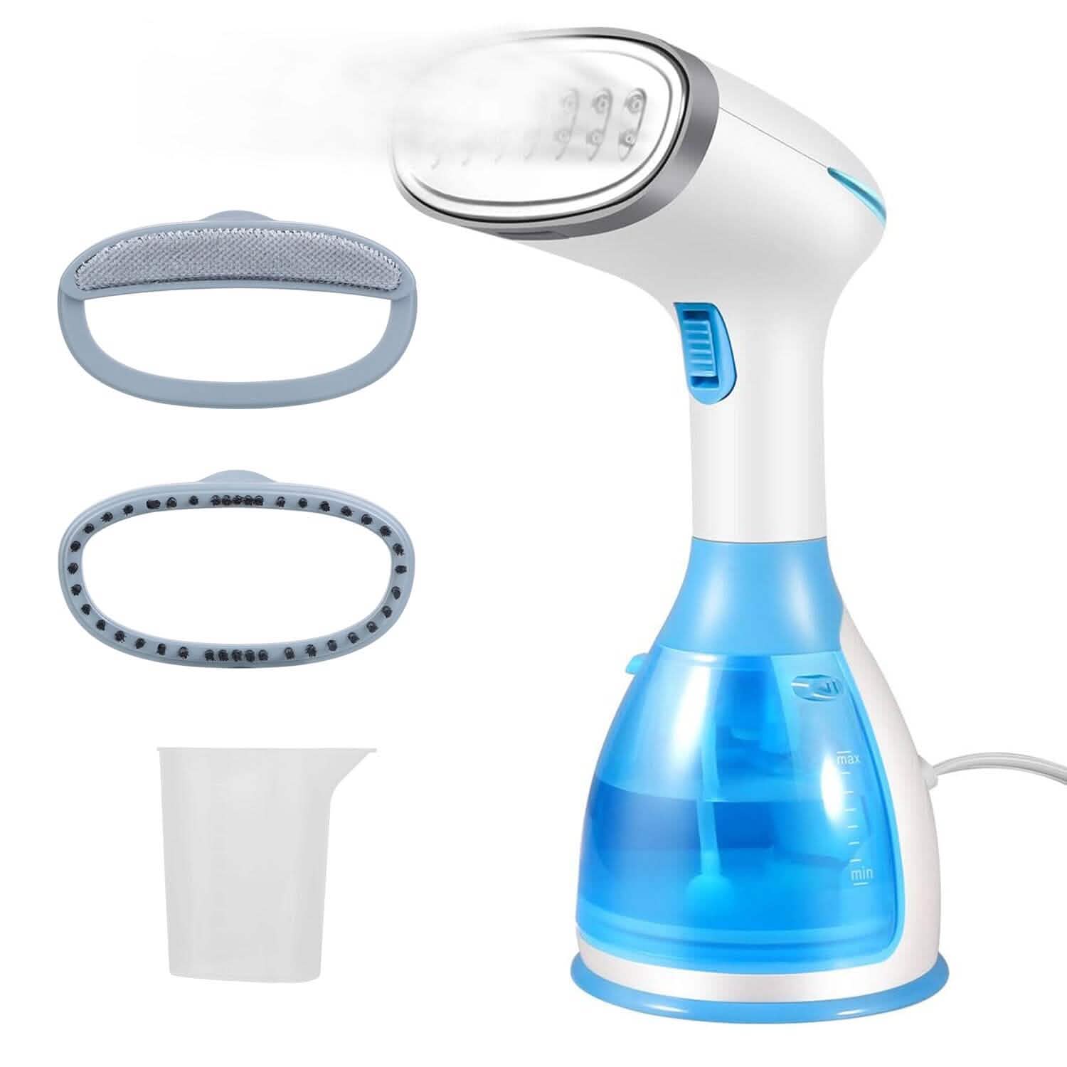 Défroisseur Vapeur Portable 1500W avec 2 Brosses