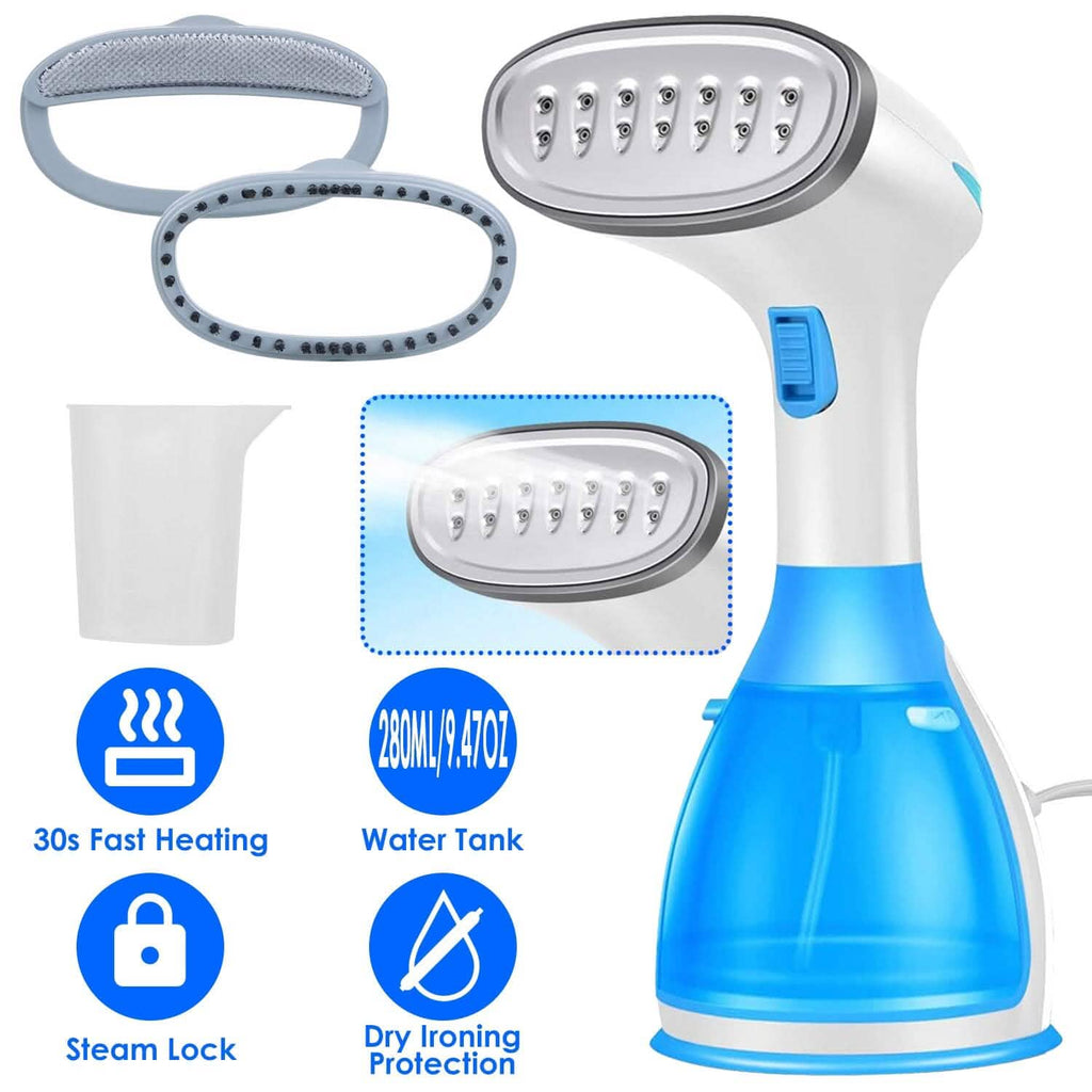 Défroisseur Vapeur Portable 1500W avec 2 Brosses