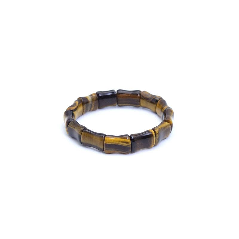 12x15mm Bamboo Shape Stretchy Bracelet, Sku#U1981
