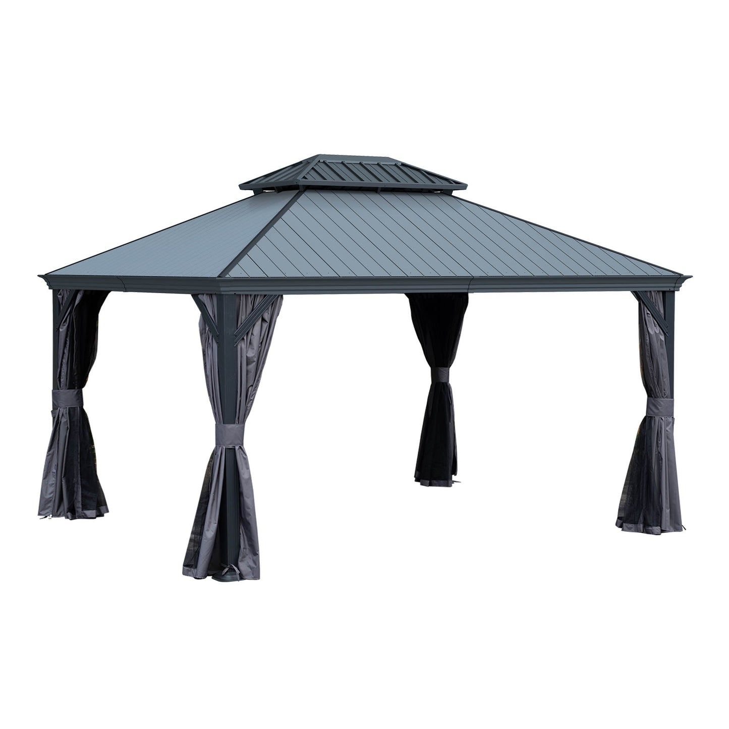 12'x14' Hardtop Gazebo with Resin Roof