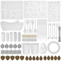 155-Piece: DIY Silicone Casting Molds Tool Jewelry Making Mould Set