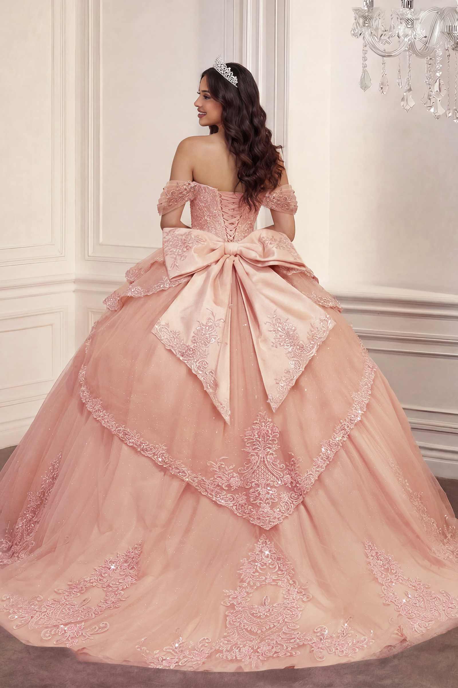 Ladivine 15729 Off the Shoulder Quinceañera Ball Gown