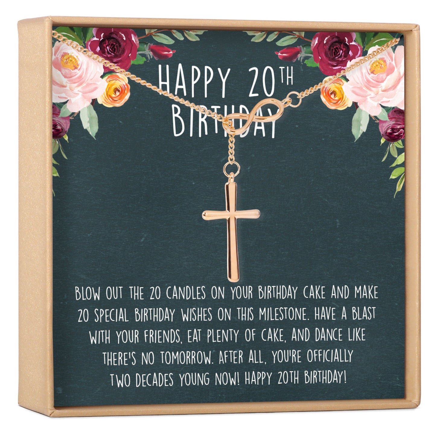 20th Birthday Necklace, Multiple Styles