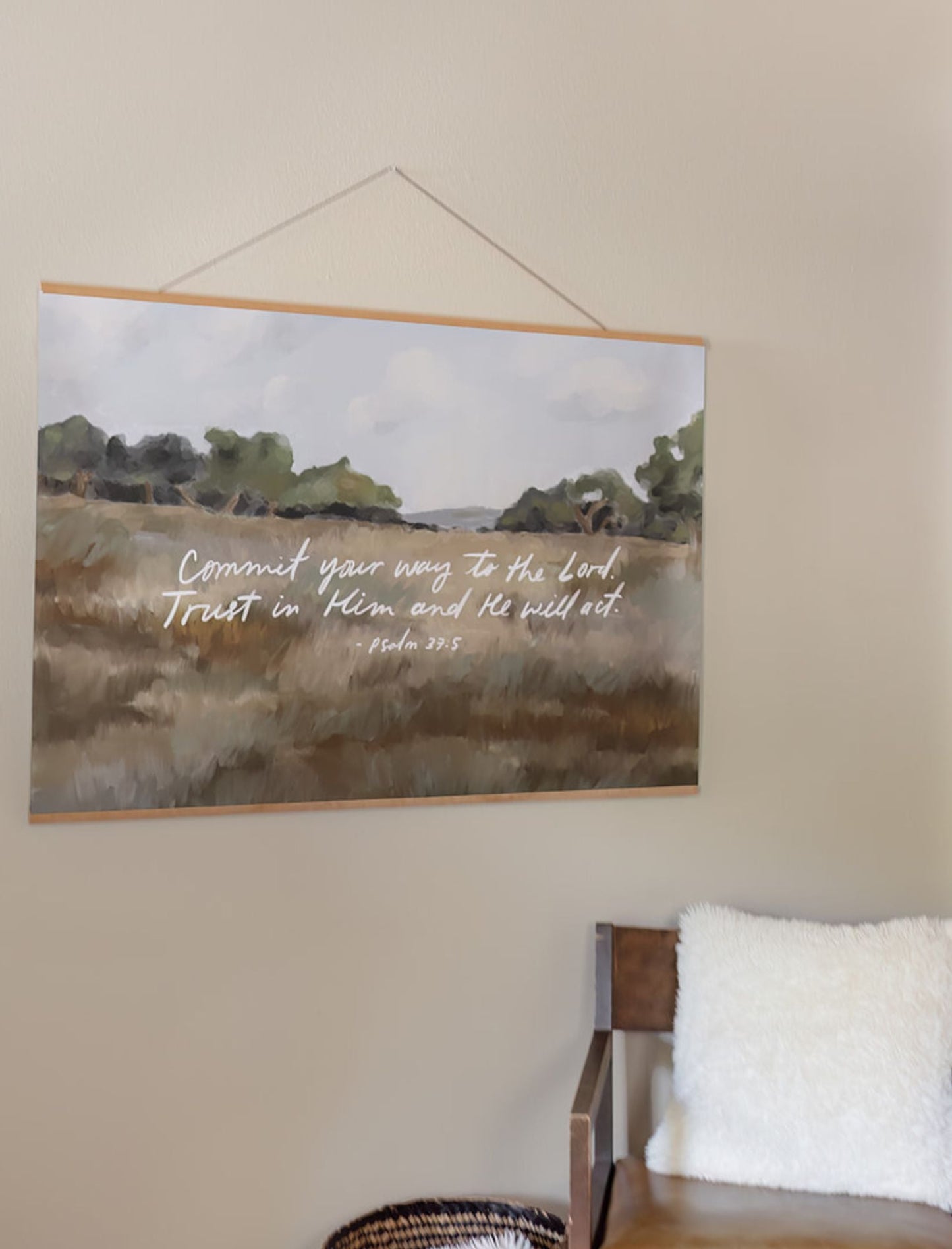 Horizontal Poster: Commit Your Way to the Lord