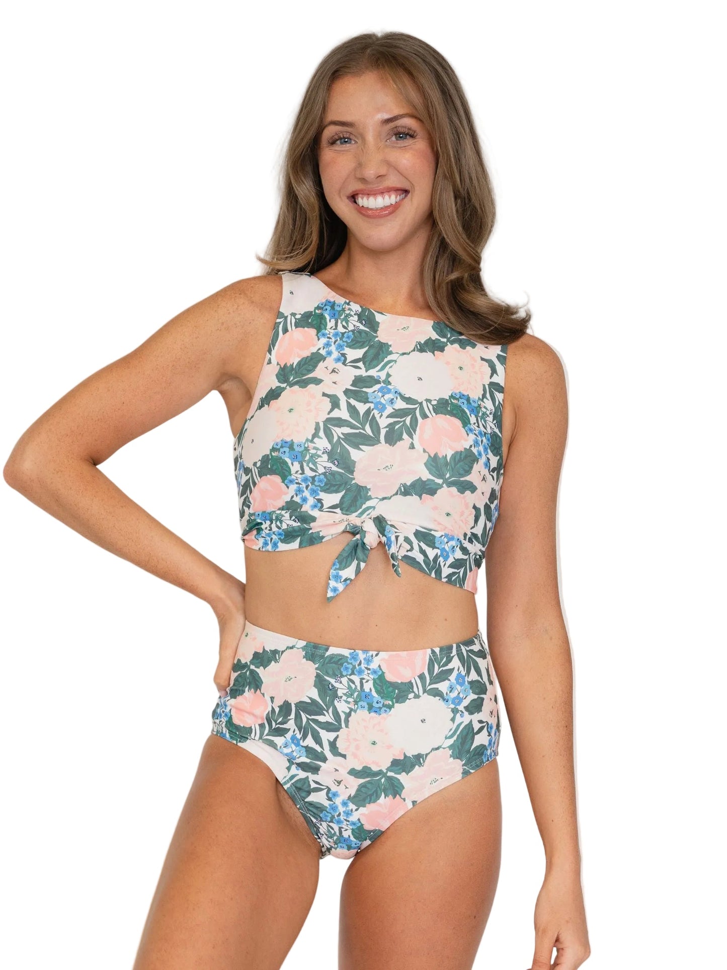 Bouquet Knotted Crop Top
