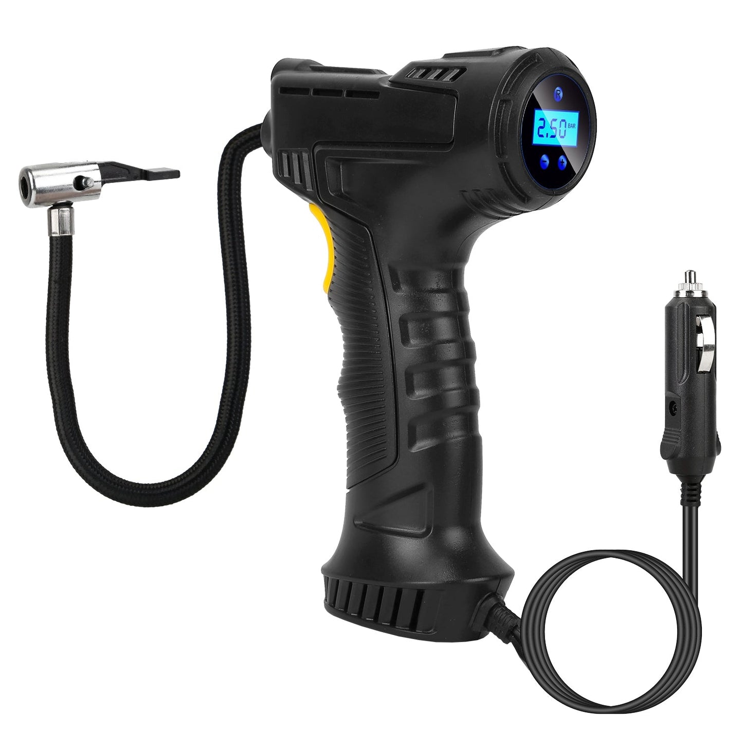 Portable Car Tire Inflator for Auto Use and Quick Inflate