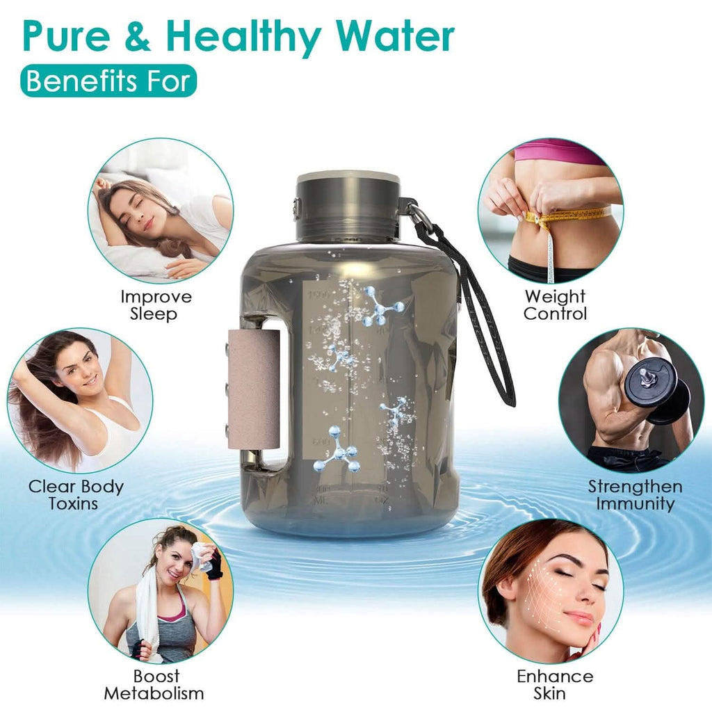 1.5L Large Capacity Portable Rechargeable Hydrogen Water Bottle 6 Min. Quick Electrolysis