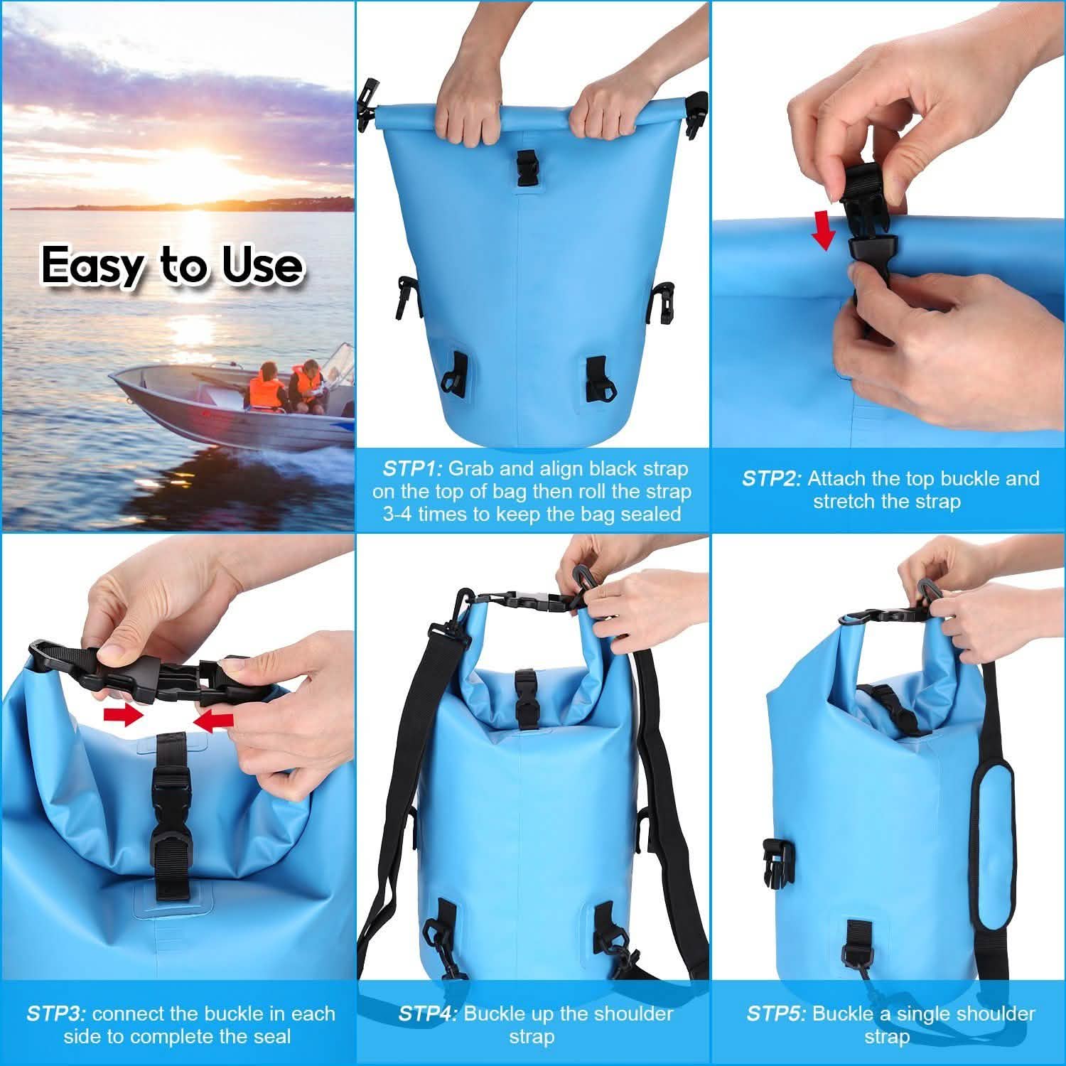 Sac étanche léger de 15 L