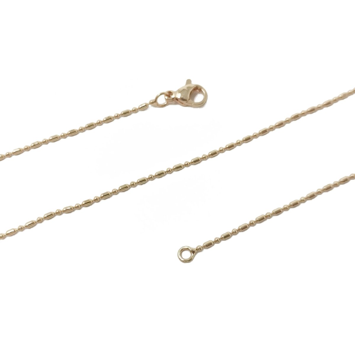 16, 17.8, 19.8 Inches Gold Filled Bead Necklace - 1.2mm, 14K Gold Filled Bead Necklace w/Lobster Clasps | CN-903, CN-904, CN-905 Clearance Pricing