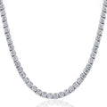 16" 20Ct Diamond Tennis Necklace 14k White Gold Lab Grown