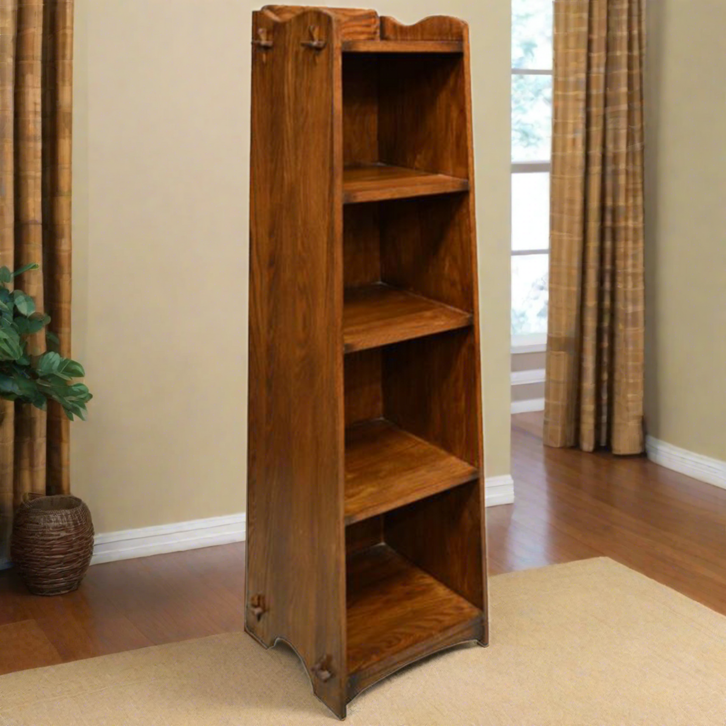Arts & Crafts Pyramidal Bookcase
