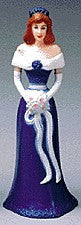 ブライズメイド - ロイヤルブルードレス - 高さ4-1/2インチ、12個入り