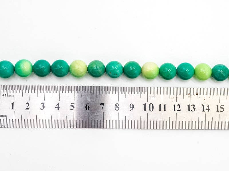 Genuine Green Opal Smooth Round Beads, Sku#U181
