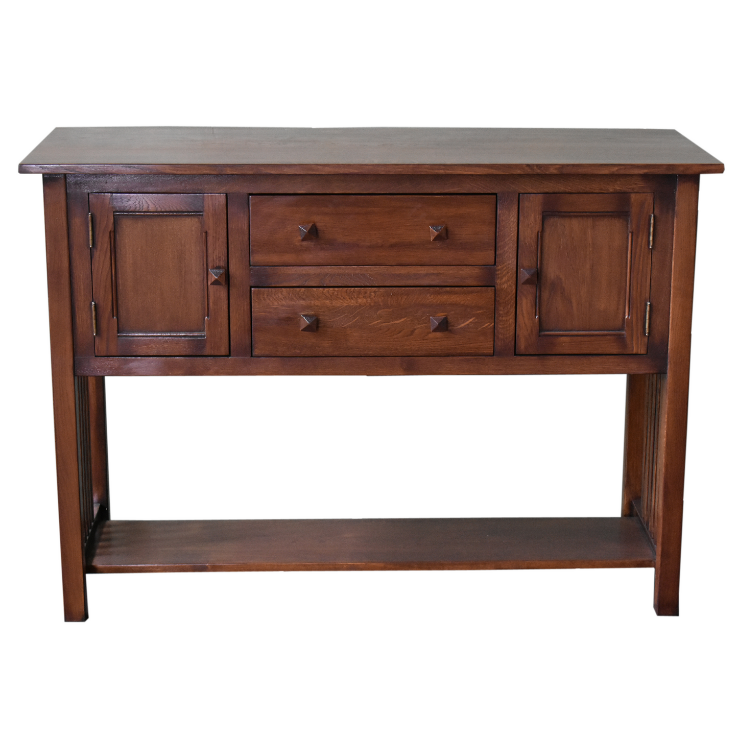 Mission Solid Oak Buffet / Console Table - Walnut - 52"