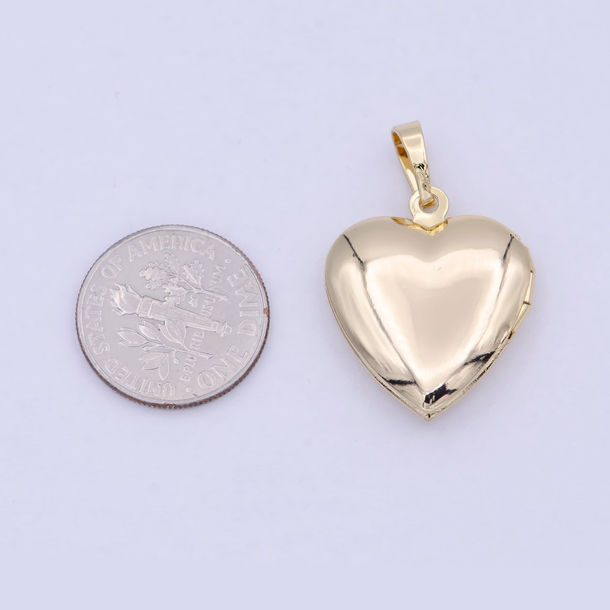 16k Gold Filled Heart Locket Pendant I-885