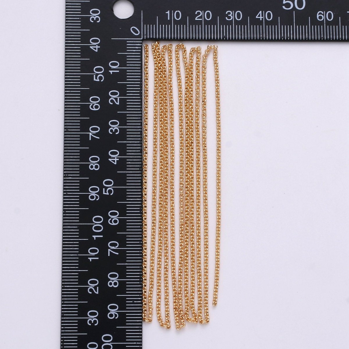 16K Gold Filled ROLO Cable Chain By Yard For Jewelry Making, Lead Free Nickel Free Chain For Necklace Bracelet Anklet Supply Component | ROLL-277/824