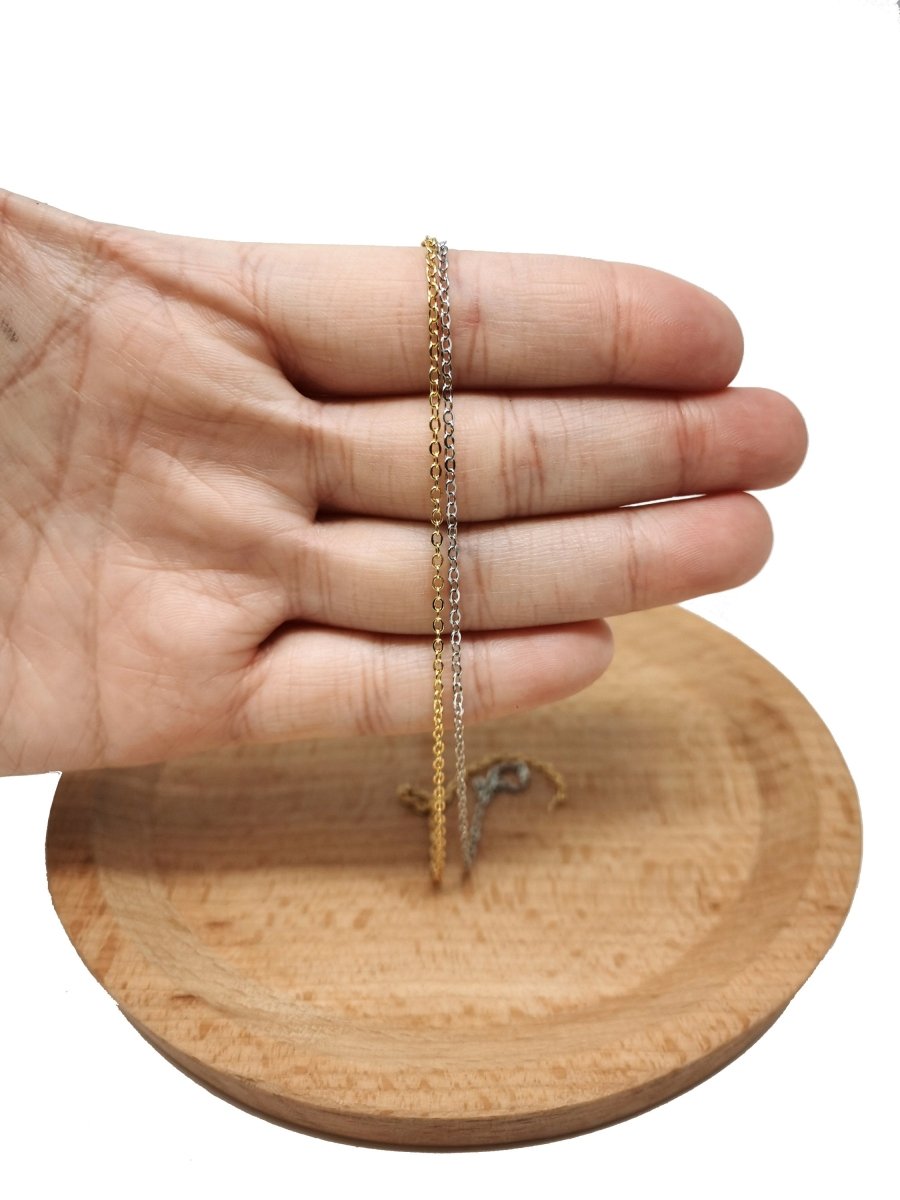 16K Gold Filled ROLO Cable Chain by Yard,  Gold Filled Cable Rolo Chain by Yard Wholesale Bulk Roll Chain For Jewelry | ROLL-023, ROLL-101