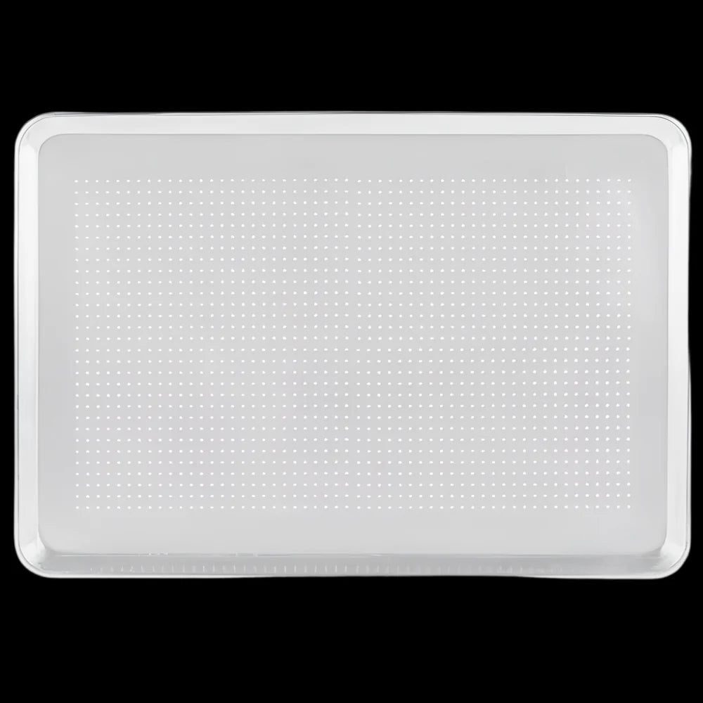 Perforated Sheet Pans, 19 Gauge Wire in Rim Aluminum Bun Pan / Sheet Cake Pans, Full and Half Sizes