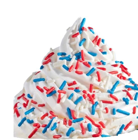 Oasis Supply, USA Cake Decorating - Includes 12, Red White & Blue Star Picks, 12 USA! Food Flag Picks, & 4oz Edible Red, White, & Blue Star Sprinkle Quins