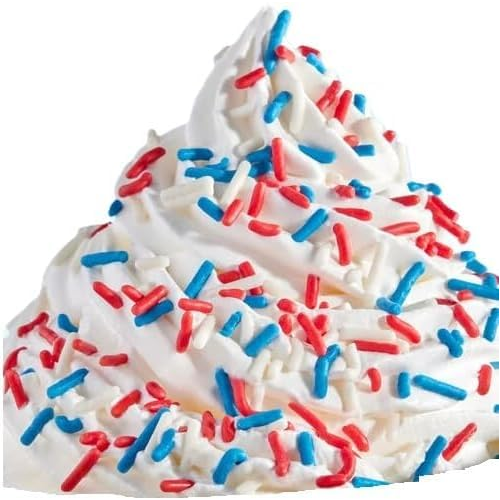 Oasis Supply, USA Cake Decorating Bundle - Includes 24 Firewwork Food Picks, 12 USA! Food Flag Picks, & 4oz Edible Red, White, & Blue Sprinkle