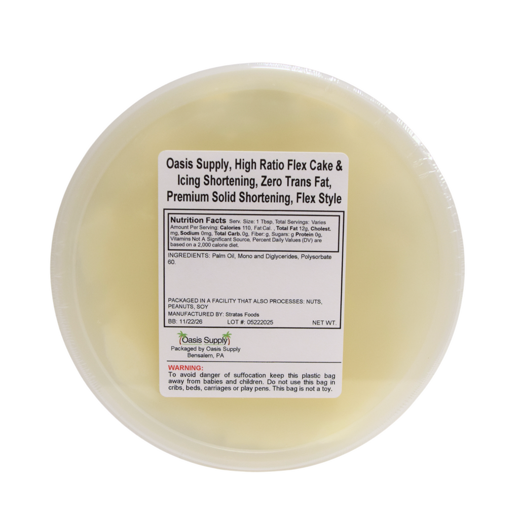 Stratas, Sweetex Finest High Ratio Flex Cake & Icing Shortening, From 2.5 to 50 lbs